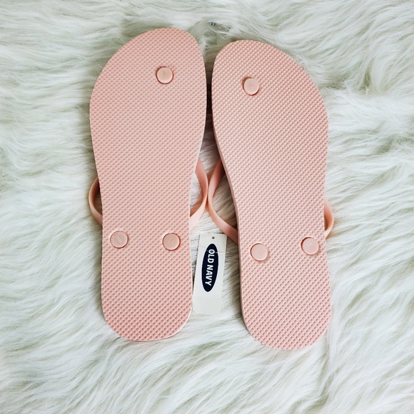 NWT Old Navy Pink Flip Flop Sandals Size 11 - Picture 3 of 4